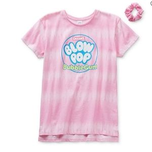 Charms Blow Pop Little & Big Girls Crew Neck Short Sleeve Graphic T-Shirt US 7/8
